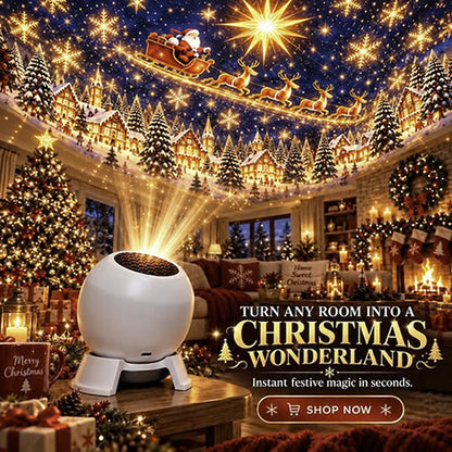🎅 Turn Any Room Into a Christmas Wonderland – Holiday Projection Night Light